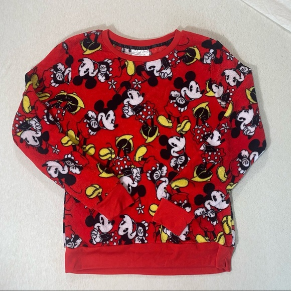 Disney Store Minnie Mouse Fuzzy Fleece PJ Set L - Picture 3 of 11